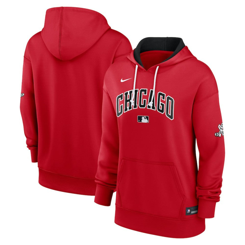 Chicago White Sox Women's 2025 City Connect Authentic Collection Therma-FIT Hoodie - Red | Nike