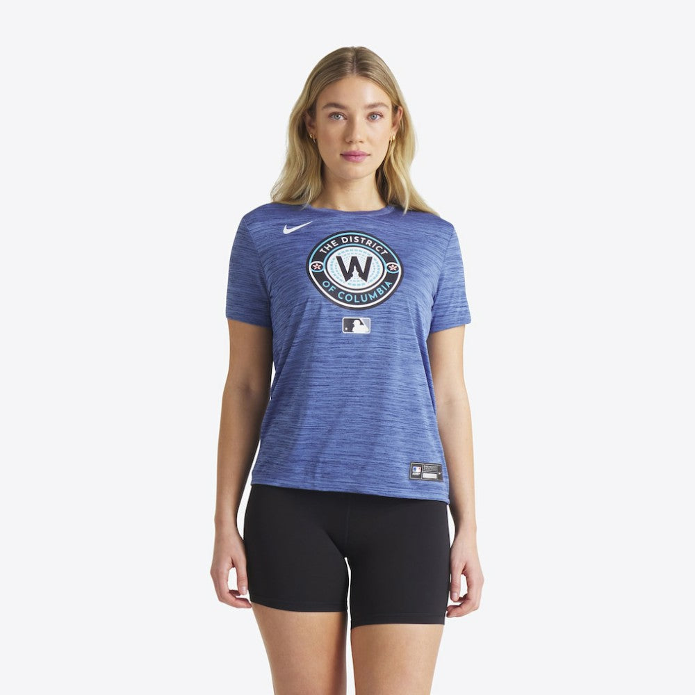 Washington Nationals Women's 2025 City Connect Authentic Collection Velocity Dri-FIT T-Shirt - Gray | Nike