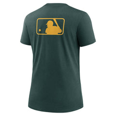 Athletics Women's Authentic Collection Early Work Tri-Blend T-Shirt - Green | Nike