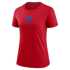 Philadelphia Phillies Women's Authentic Collection Early Work Tri-Blend T-Shirt - Red | Nike