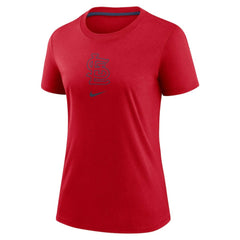 St. Louis Cardinals Women's Authentic Collection Early Work Tri-Blend T-Shirt - Red | Nike