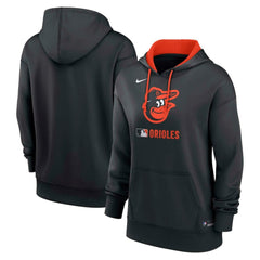 Baltimore Orioles Women's Authentic Collection Therma-FIT Hoodie - Black | Nike