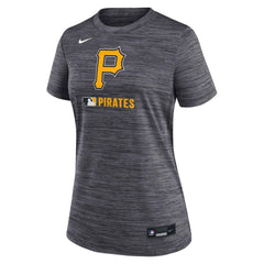 Pittsburgh Pirates Women's Authentic Collection Velocity Dri-FIT T-Shirt - Black | Nike