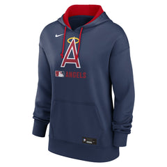 Los Angeles Angels Women's Authentic Collection Lockup Alternate Logo Therma Hoodie - Navy | Nike