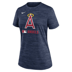 Los Angeles Angels Women's Authentic Collection Alternate Logo Velocity Dri-FIT T-Shirt - Navy | Nike