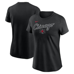 Chicago White Sox Women's 2025 City Connect Wordmark T-Shirt - Black | Nike
