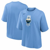 Milwaukee Brewers Women's City Connect Logo Boxy T-Shirt - Light Blue | Nike