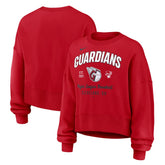 Cleveland Guardians Women's Oversized High Hip Pullover Sweatshirt - Red | Nike