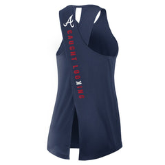 Atlanta Braves Open-Back Crisscross Dri-FIT Tank Top - Navy | Nike