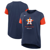 Houston Astros Women's Flowy Fashion Tri-Blend Dri-FIT T-Shirt - Navy | Nike