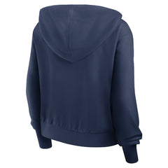 Milwaukee Brewers Women's Cropped Chill Full-Zip Hoodie - Navy | Nike