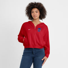 Philadelphia Phillies Women's Cropped Chill Full-Zip Hoodie - Red | Nike