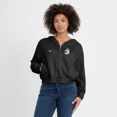 Cincinnati Reds Women's Cropped Chill Full-Zip Hoodie - Black | Nike
