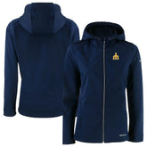 Seattle Mariners Cutter & Buck Women's Evoke Eco Softshell Recycled Full-Zip Jacket - Navy