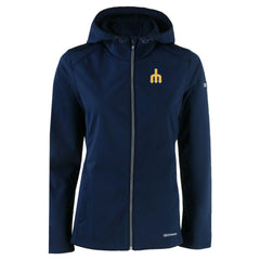 Seattle Mariners Cutter & Buck Women's Evoke Eco Softshell Recycled Full-Zip Jacket - Navy