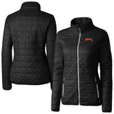 Pittsburgh Pirates Cutter & Buck Women's Rainier PrimaLoft Eco Insulated Full-Zip Puffer Jacket - Black