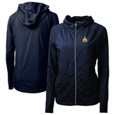 Seattle Mariners Cutter & Buck Women's Adapt Eco Knit Hybrid Recycled Full-Zip Hoodie - Navy