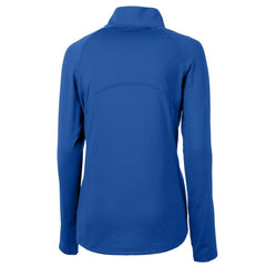 Los Angeles Dodgers Cutter & Buck Women's DryTec Adapt Eco Knit Stretch Recycled Raglan Half-Zip Top - Royal
