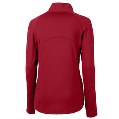 Philadelphia Phillies Cutter & Buck Women's DryTec Adapt Eco Knit Stretch Recycled Raglan Half-Zip Top - Red