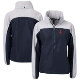 Boston Red Sox Cutter & Buck Women's Charter Eco Recycled Half-Zip Anorak Jacket - Navy