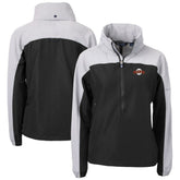 San Francisco Giants Cutter & Buck Women's Charter Eco Recycled Half-Zip Anorak Jacket - Black