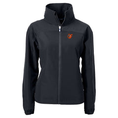 Baltimore Orioles Cutter & Buck Women's Charter Eco Recycled Full-Zip Jacket - Black