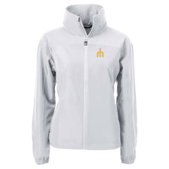 Seattle Mariners Cutter & Buck Women's Charter Eco Recycled Full-Zip Jacket - Gray