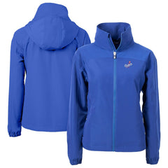 Los Angeles Dodgers Cutter & Buck Women's Charter Eco Recycled Full-Zip Jacket - Royal