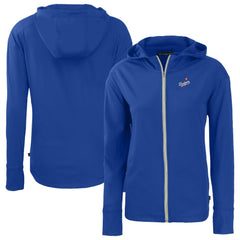 Los Angeles Dodgers Cutter & Buck Women's Daybreak Eco Recycled Full-Zip Hoodie Jacket - Royal