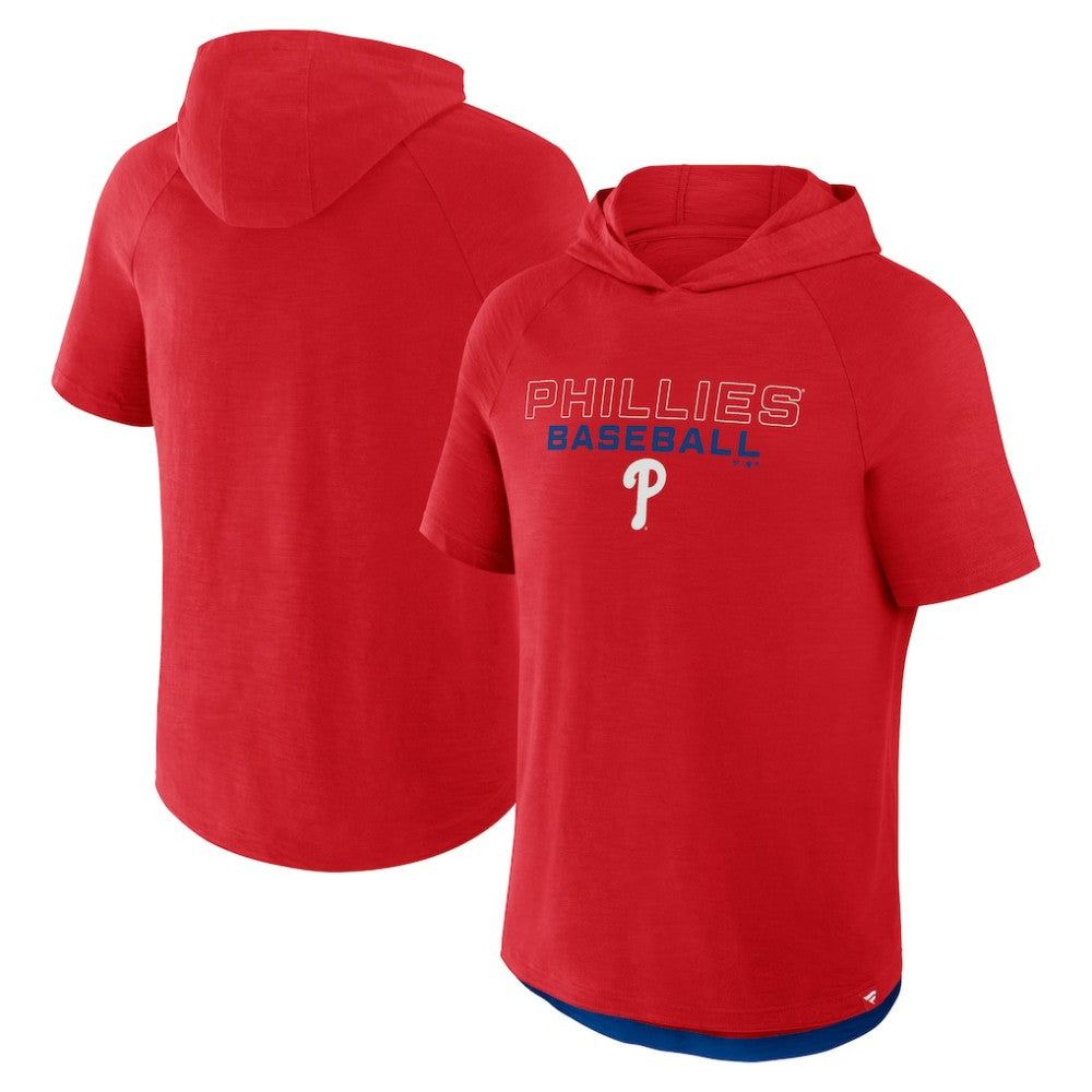 Philadelphia Phillies Clubhouse Optimal Play Raglan Hoodie T-Shirt - Red