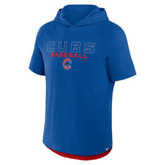 Chicago Cubs Clubhouse Optimal Play Raglan Hoodie T-Shirt - Royal