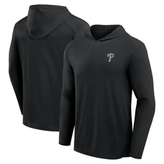 Philadelphia Phillies Front Office Power Mono Long Sleeve Hoodie T-Shirt - Black