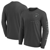 Baltimore Orioles Elements Future Ground Tonal Info Long Sleeve T-Shirt - Charcoal