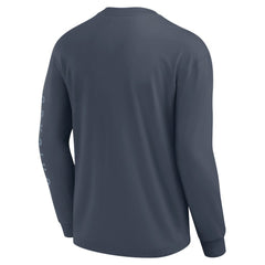 Chicago Cubs Elements Future Ground Tonal Info Long Sleeve T-Shirt - Blue