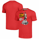 Patrick Mahomes Kansas City Chiefs Homage Unisex Caricature Player Tri-Blend T-Shirt - Red discount