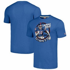 Lawrence Taylor New York Giants Homage Unisex Caricature Retired Player Tri-Blend T-Shirt - Royal on sale