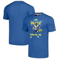 Puka Nacua Los Angeles Rams Homage Unisex NFL Blitz Player Tri-Blend T-Shirt - Royal for sale