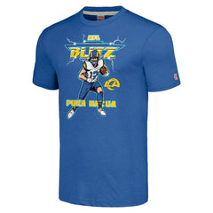 Puka Nacua Los Angeles Rams Homage Unisex NFL Blitz Player Tri-Blend T-Shirt - Royal for sale
