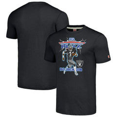 Bo Jackson Las Vegas Raiders Homage Unisex NFL Blitz Retired Player Tri-Blend T-Shirt - Heathered Charcoal discount