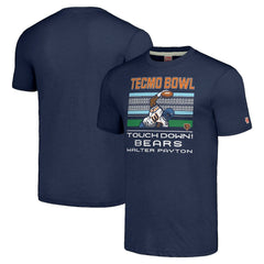 Walter Payton Chicago Bears Homage Unisex Tecmo Bowl Retired Player Graphic Tri-Blend T-Shirt - Navy discount