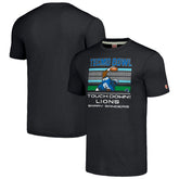 Barry Sanders Detroit Lions Homage Unisex Tecmo Bowl Retired Player Graphic Tri-Blend T-Shirt - Charcoal for sale