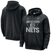Brooklyn Nets Courtside Club Pullover Hoodie - Black | Nike online