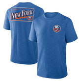 New York Islanders Fanatics Fan Lanes Tri-Blend T-Shirt Heather Royal