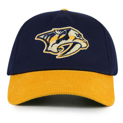 Nashville Predators American Needle Burnett Adjustable Hat Navy/Gold