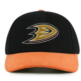 Anaheim Ducks American Needle Burnett Adjustable Hat Black/Orange