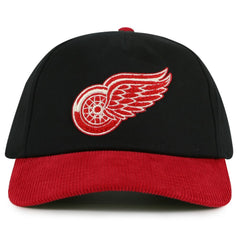 Detroit Red Wings American Needle Burnett Adjustable Hat Black/Red