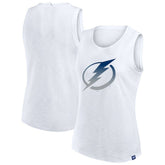Tampa Bay Lightning Fanatics Women's Slub Tank Top White