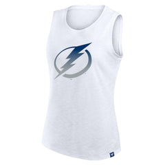 Tampa Bay Lightning Fanatics Women's Slub Tank Top White