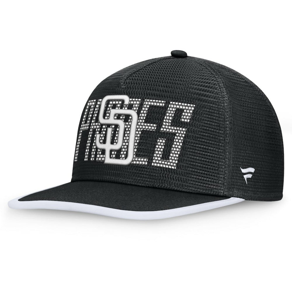 San Diego Padres Let's Glow Line Drive Snapback Hat - Black