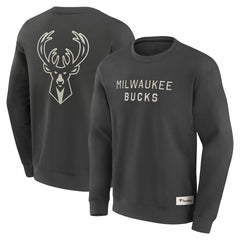 Milwaukee Bucks Elements Future Ground Lettering Pullover Sweatshirt - Gray | Fanatics cheap